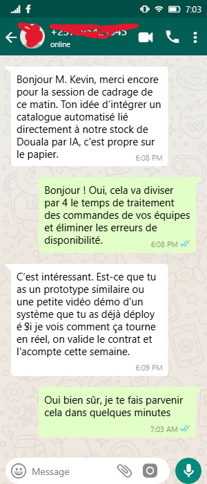 Catalogue IA · Douala